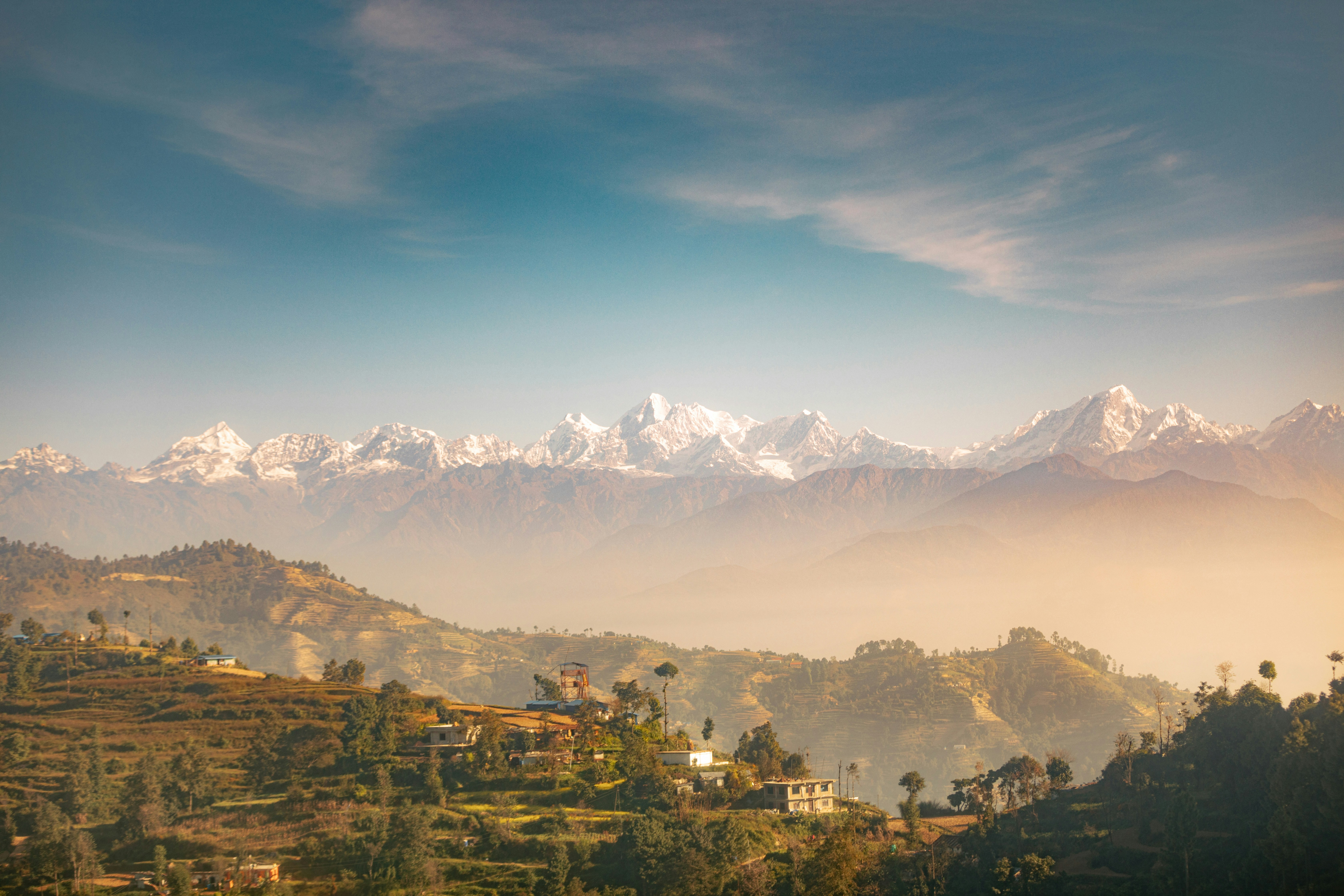 Ayus Herbal Care - Premium herbal landscape showcasing Nepal's natural FMCG products